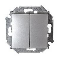 Выключатель 2 клавишный Simon 15 1591398-033