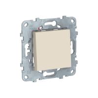 Переключатель 1-клавишный перекрестный схема 7 10 AX 250 В Unica NEW Schneider Electric бежевый NU520544