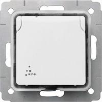 Розетка с крышкой 773645 Legrand Cariva цвет белый