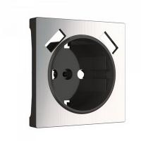 Розетка 220в с usb 2 порта тип А 2100 mA глянцевая никель Werkel W1171501 + W1179502