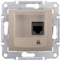 Розетка компьютерная RJ45 кат.5е UTP Schneider Sedna SDN4300168