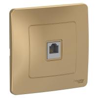 Розетка скрытой установки телефонная RJ11 Systeme Electric (Schneider Electric) Blanca BLNIS011004, Титан