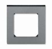 Рамка 1 постовая ABB Levit сталь - дымчатый чёрный 2CHH015010A6069