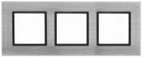 3 постовая рамка сталь ЭРА Элеганс 14-5203-41