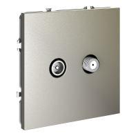 Розетка телевизионная оконечная TV+SAT Voltum S70 пластик шелк Soft touch (VLS060404)