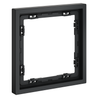 Рамка пластиковая на 1 пост Voltum S70 пластик графит Soft touch (VLS100107)