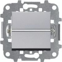 Выключатель 1-клав. серебряный ABB Zenit 2CLA220100N1301|2CLA227190N1001