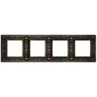 Рамка 4-пост Античное серебро Fede granada FD01414AS