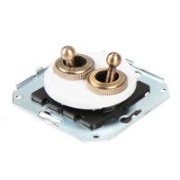 Тумблерный 4-х позиционный выключатель для внутреннего монтажа проходной Salvador белый CL51WT