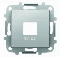 USB зарядка нержавеющая сталь ABB Sky Niessen 2CLA858500A1401|2CLA818500A1001