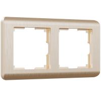 Рамка из пластика на 2 поста Stream шампань Werkel Stream шампань W0022111