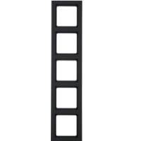 Рамка 5 местная антрацит 10156096 Berker Q3