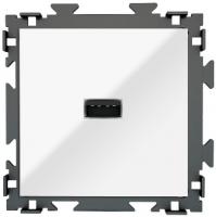 Розетка USB CGSS цв. белый PL-W201U-WCG