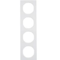 Рамка 4 местная полярная белизна глянцевый 10142289 Berker R3