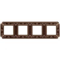 Рамка 4-пост Светлая бронза Fede Siena FD01354PB