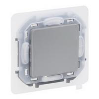 Выключатель 1-клав проходной IP44 алюминий Inspiria 673672