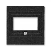 Накладка для розеток USB - HDMI - VGA ABB Levit антрацит - дымчатый чёрный 2CHH290040A4063