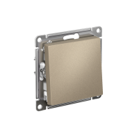 Перекрестный переключател 1-клавишный Systeme Electric AtlasDesign, сх.7, 10АХ, мех., быстрозажим. клем., ШАМПАНЬ ATN000571S