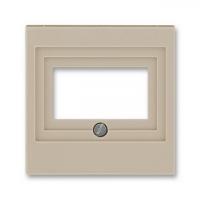 Накладка для розеток USB - HDMI - VGA ABB Levit кофе макиато - белый 2CHH290040A4018