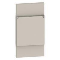 KM04P Bticino Living Now накладка розетки 2 модульной с крышкой песочная