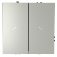 Выключатель для жалюзи 10А Voltum S70 сталь Soft touch пластик (VLS020705)