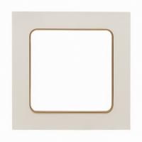 1 постовая рамка белая с линией цвета шампань EKF Стокгольм EKF EYM-G-302-10