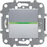 Выключатель 1-клав. + подс. серебряный ABB Zenit 2CLA220100N1301|2CLA219100N1001|2CLA227190N1001