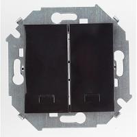 Выключатель 2 клавишный с подсветкой Simon 15 1591392-032