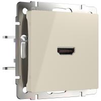 Розетка HDMI слоновая кость Werkel Встраиваемые механизмы слоновая кость W1186003