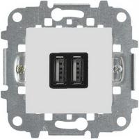 USB зарядка белая ABB Zenit 2CLA228500N1101|2CLA227190N1001