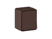 Выключатель 1-клавишный Systeme Electric AtlasDesign PROFI IP54 О/У с подсветкой, сх.1а, 10АХ, КОРИЧНЕВЫЙ ATN546013