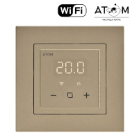 Терморегулятор программируемый ATOM Delta с Wi-Fi шампань 16А CN2682