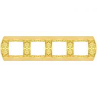 Рамка 4-пост Светлое золото Fede san remo FD01424OB