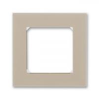 Рамка 1 постовая ABB Levit кофе макиато - белый 2CHH015010A6018