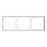 Рамка пластиковая на 3 поста Voltum S70 белый матовый Soft touch (VLS100302)