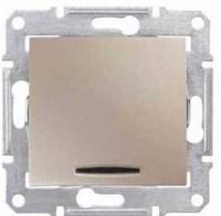 Выключатель 1-клав с подсветкой Schneider Sedna SDN1400168