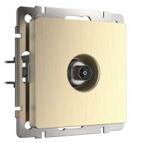 ТВ-розетка оконечная шампань рифленый Werkel Встраиваемые механизмы шампань рифленый W1183010