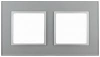 2 постовая рамка алюминий ЭРА Элеганс 14-5102-03