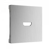 Накладка розетки HDMI серебряный рифленый Werkel W1196009