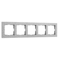 Рамка из пластика на 5 постов Hammer серебряный Werkel Hammer серебряный W0052406