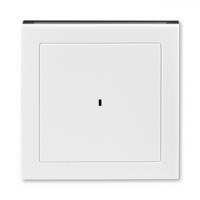 Накладка карточный выключатель ABB Levit белый - дымчатый чёрный 2CHH590700A4062