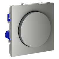 Светорегулятор поворотно-нажимной Voltum S70 пластик сталь Soft touch 600 Вт (VLS070305)