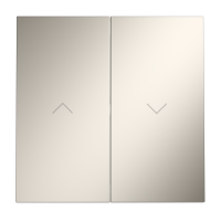 Клавиши для выключателя жалюзи Voltum S70 кашемир Soft touch пластик (VLS002503)