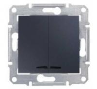 Выключатель 2-клав с подсветкой Schneider Sedna SDN0300370