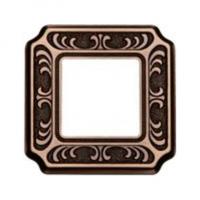 Рамка 1-пост Светлая бронза Fede Siena FD01351PB