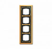 4 постовая рамка латунь полированная черная роспись ABB Династия 2CKA001754A4578