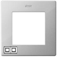 Рамка 2 местная алюминевая 2400620-033 Simon 24 Radiant