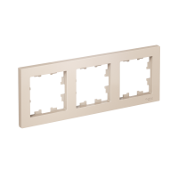 Рамка 3-постовая универсальная Systeme Electric AtlasDesign, БЕЖЕВЫЙ ATN000203