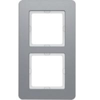 Рамка 2 местная алюминий 10126074 Berker Q7