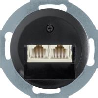 Розетка телефонная двойная EPUAE8-8UPO | 140901 Berker